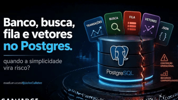 Banco, busca, fila e vetores no Postgres: quando a simplicidade vira risco?